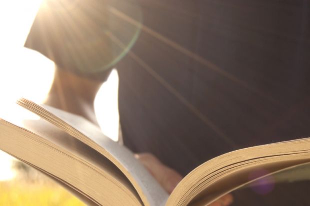 A man reading a book