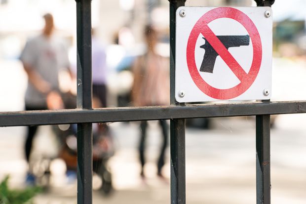 No guns sign