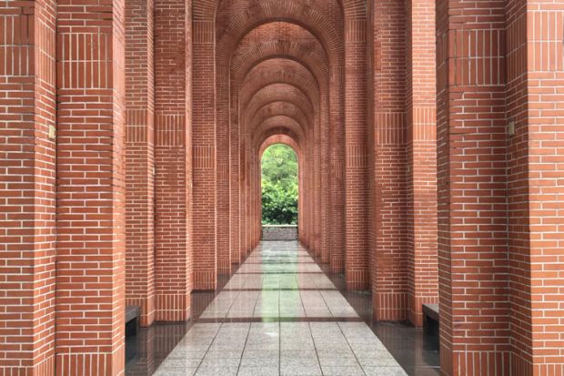 Redbrick university archways