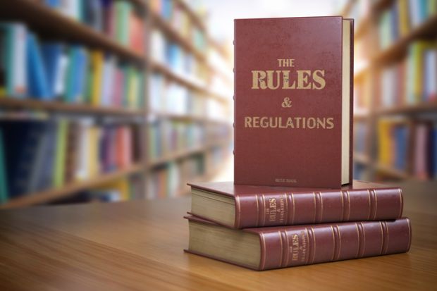 A rules and regulations book