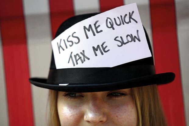 Woman wearing bowler hat