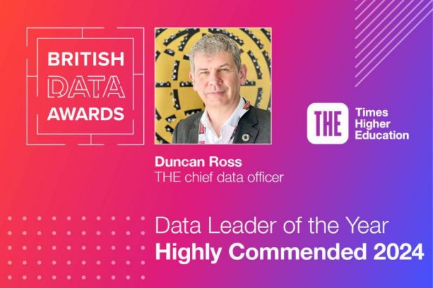Duncan Ross wins Highly Commended Award in the British Data Awards 2024