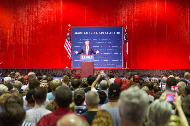 A Donald Trump rally