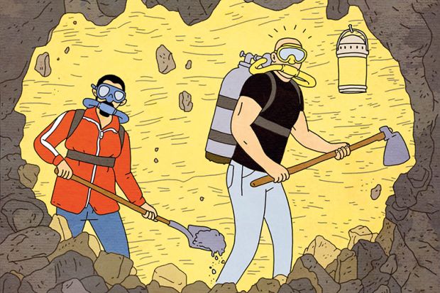 Digging a tunnel, by Rutu Modan