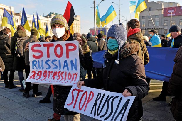 Protesters in Ukraine