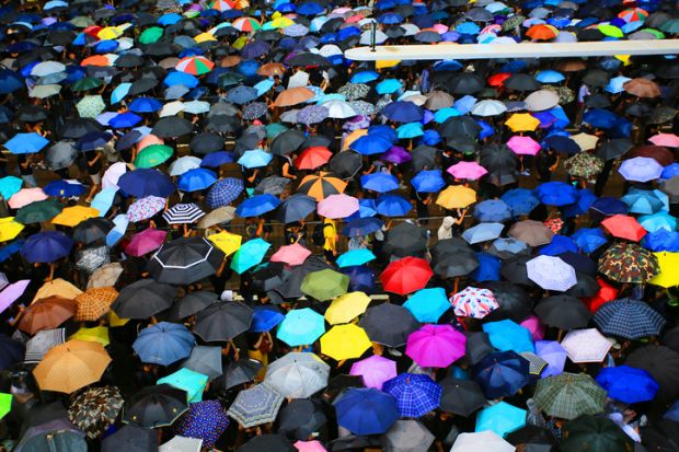 Umbrella protest, Hong Kong, 2019