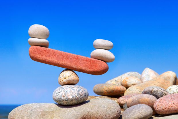 Balanced stones, symbolising funding 