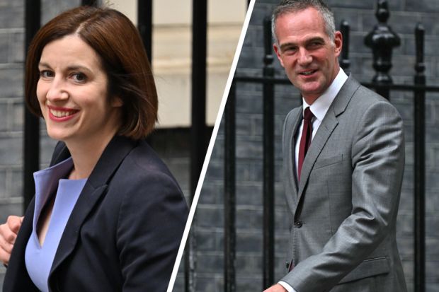 Bridget Phillipson and Peter Kyle both arriving in Downing Street in London on July 5, 2024