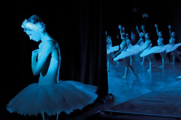 A Russian ballerina from the Kremlin Ballet troupe waiting for her turn backstage to illustrate Academic networking:  a cynic’s game?