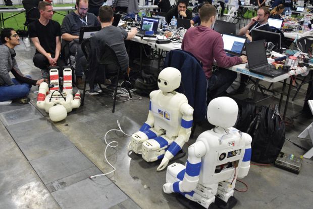 People gathered in Sydney for the annual RoboCup event to illustrate AI potential ‘squandered by universities’ risk-focused approach’