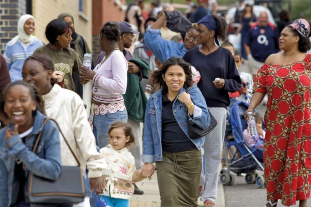 Women in a street