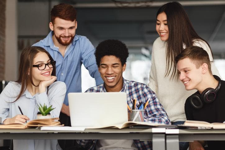 A group of university students