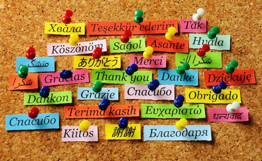 Thank you in many languages